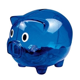 Sparschweine bedrucken lassen mit Logo als Werbeartikel